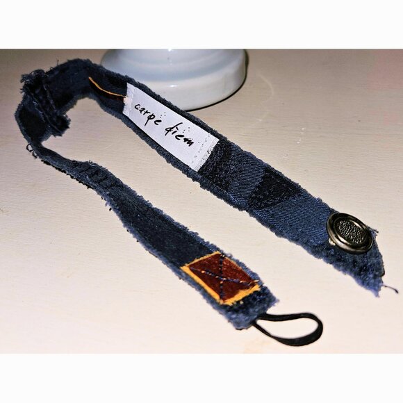 Carpe Diem Wrap Bracelet Motivational Adjustable Mindfulness Gift Fabric Leather - Picture 4 of 9